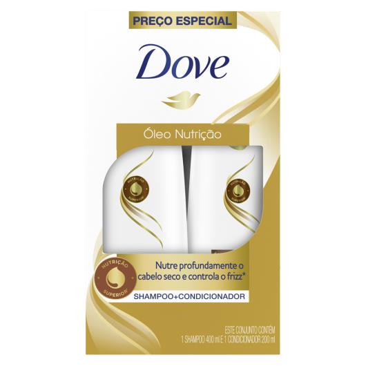 Shampoo + Condicionador Dove Óleo Nutrição 400 ml + 200 ml - Imagem em destaque