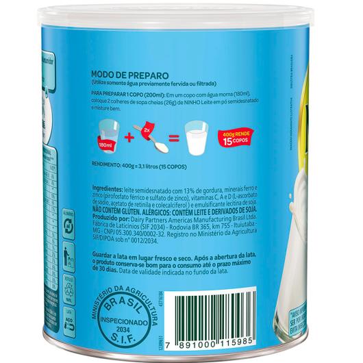 Leite em Pó NINHO Forti+ Levinho 400g - Imagem em destaque
