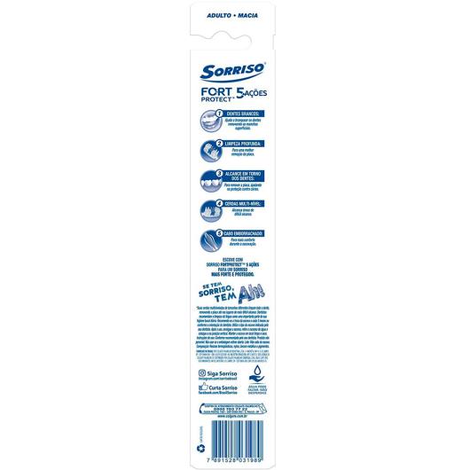 Escova Dental Sorriso Fort Protect Macia 1un - Imagem em destaque