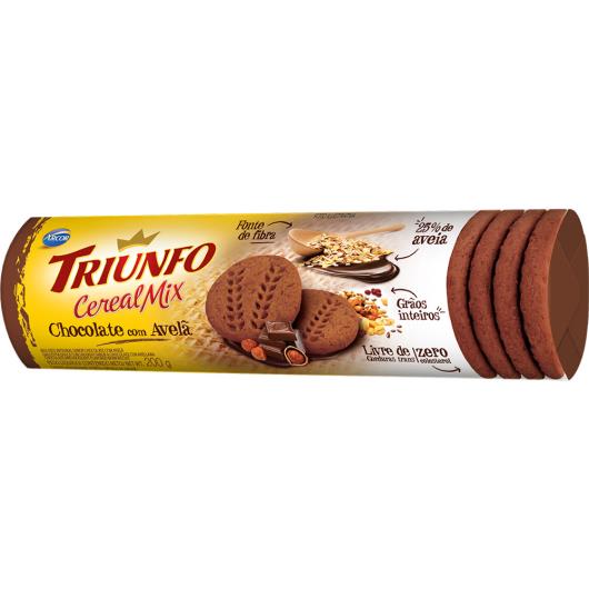 Biscoito Triunfo Cereais Mix Chocolate com Avelã 200g - Imagem em destaque