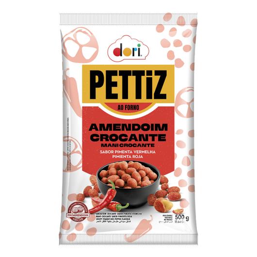 Amendoim Crocante Pimenta-Vermelha Dori Pettiz Pacote 500g - Imagem em destaque