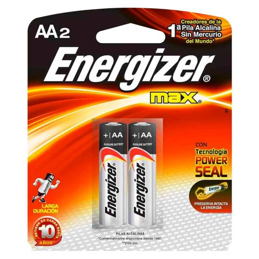 Pilha Energizer Pequena Max Pequena AA2 - Imagem em destaque