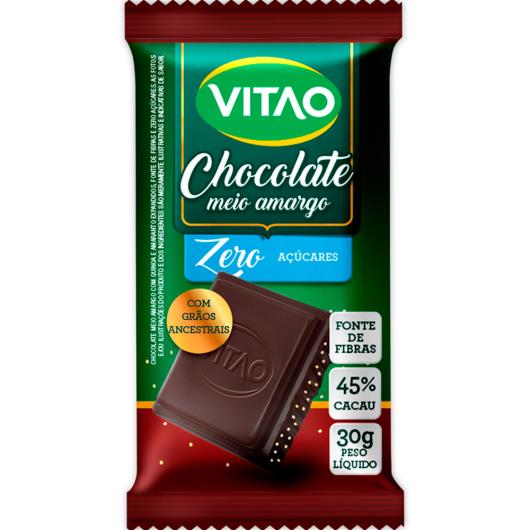 Chocolate Vitao Meio Amargo com Amaranto e Quinoa Zero Açúcar 30g - Imagem em destaque