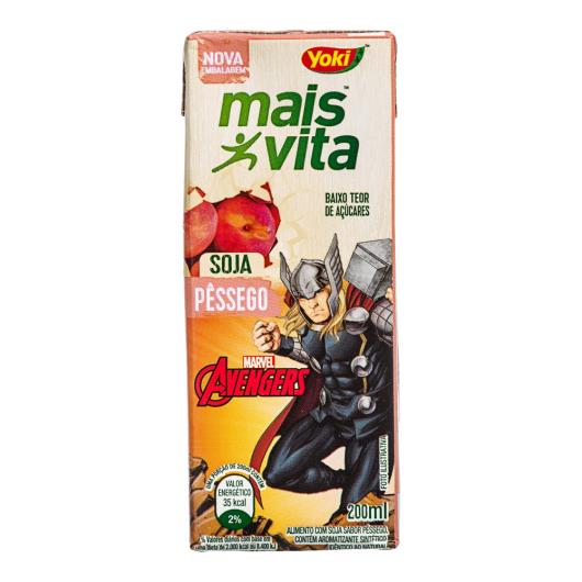 Alimento Soja Yoki Mais Vita Pêssego Avengers 200ml - Imagem em destaque