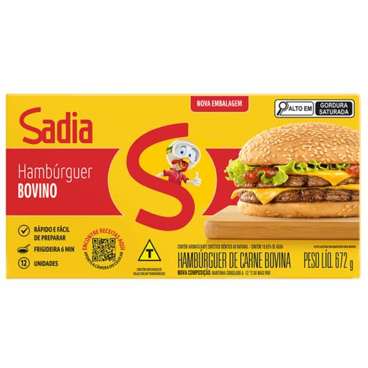 Hambúrguer de Carne Bovina Tradicional Sadia Caixa 672g - Imagem em destaque