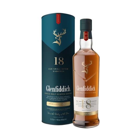 Whisky Escocês Single Malt 18 Anos Glenfiddich Garrafa 750ml - Imagem em destaque