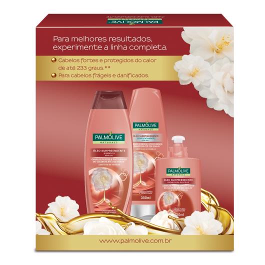 2 Shampoos + 1 Condicionador Palmolive Natural óleo surpreendente Preço Especial 350ml cada - Imagem em destaque