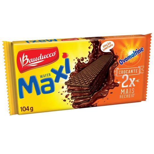 Wafer Bauducco Maxi Ovomaltine 104g - Imagem em destaque