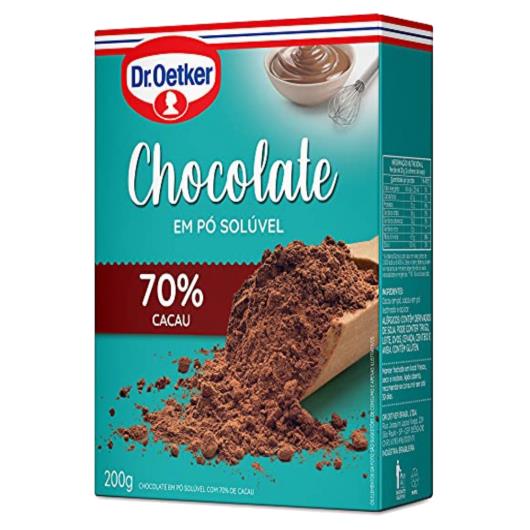 Chocolate em Pó Solúvel Dr. Oetker 70% cacau 200g - Imagem em destaque