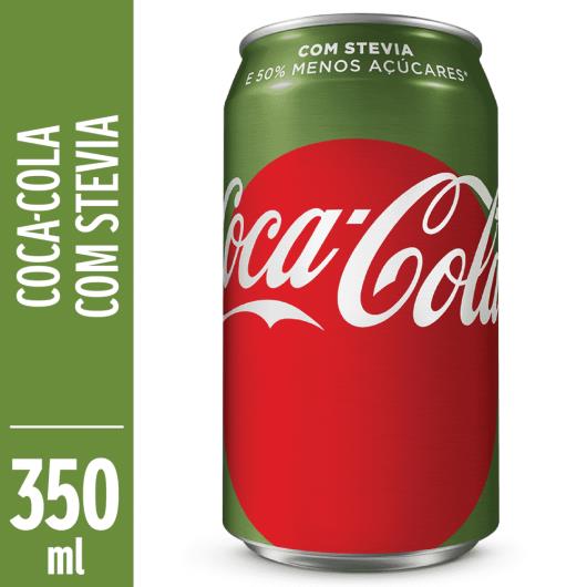 Refrigerante Coca Cola com Stevia Lata 350ml - Imagem em destaque