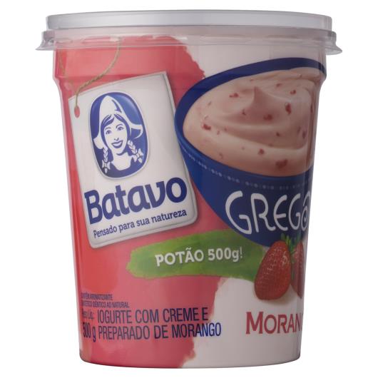 Iogurte Grego Creme de Morango Batavo Pote 500g - Imagem em destaque