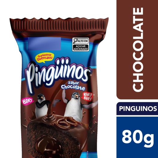 Bolinho Pinguinos Triplo Chocolate 80g - Imagem em destaque