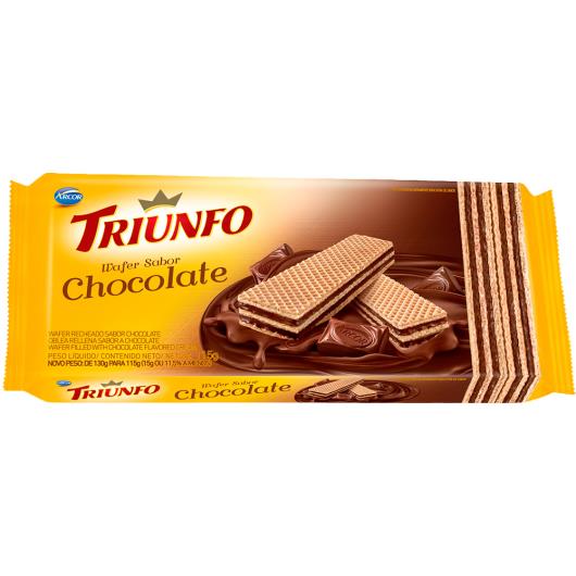 Wafer Triunfo Chocolate 115g - Imagem em destaque