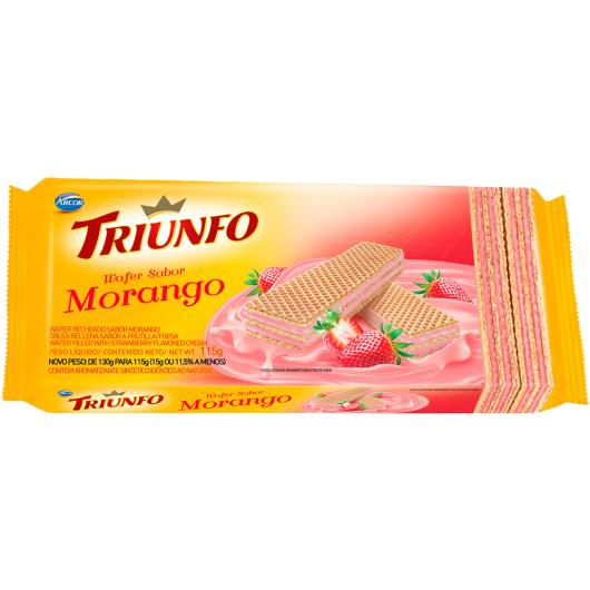 Wafer Triunfo Morango 115g - Imagem em destaque