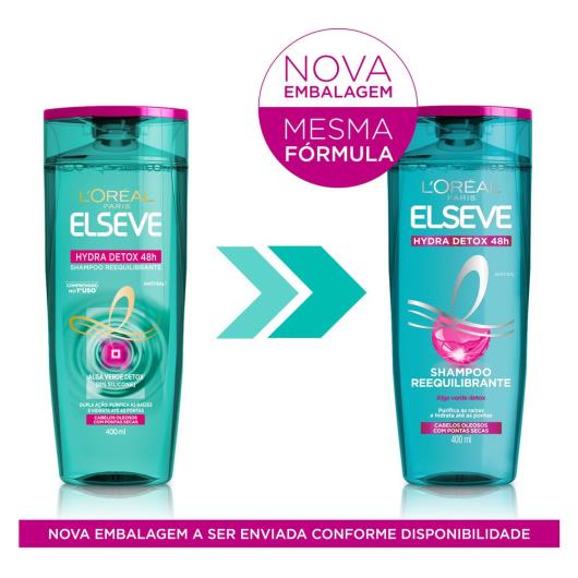 Shampoo Elseve Hydra Detox Reequilibrante 400 ml - Imagem em destaque