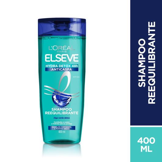 Shampoo Elseve Hydra Detox Anticaspa Reequilibrio 400 ml - Imagem em destaque