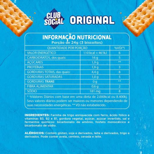 Biscoito Club Social regular original embalagem econômica 288g - Imagem em destaque