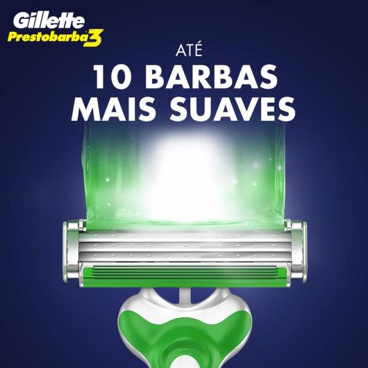 Aparelho de Barbear Descartável Gillette Prestobarba3 Sensitive c/4 Unidades - Imagem em destaque