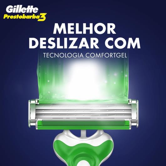 Aparelho de Barbear Descartável Gillette Prestobarba3 Sensitive c/4 Unidades - Imagem em destaque