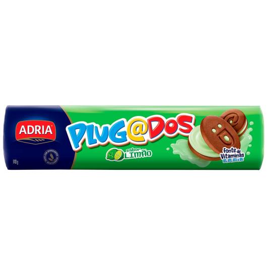 Biscoito Adria Plugados Recheado Limão 140g - Imagem em destaque