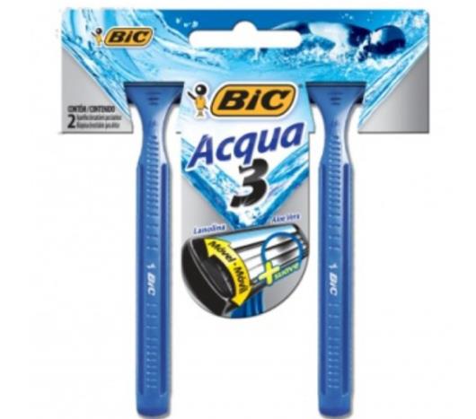 Aparelho de Barbear Bic Acqua Azul 2 unidades - Imagem em destaque