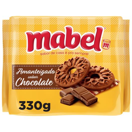 Biscoito Amanteigado Chocolate Mabel Pacote 330G - Imagem em destaque