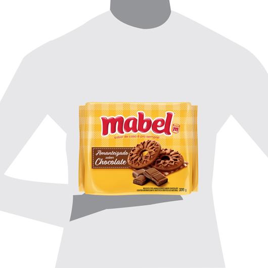 Biscoito Amanteigado Chocolate Mabel Pacote 330G - Imagem em destaque