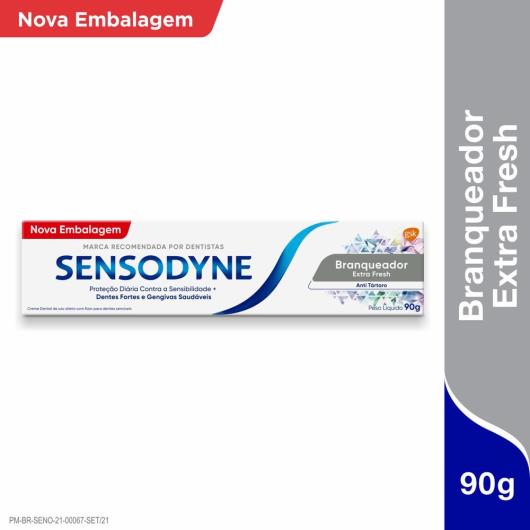 Creme Dental Sensodyne Branqueador Extra Fresh 90g - Imagem em destaque