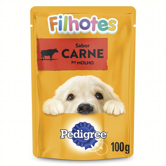 Alimento para Cães Filhotes Carne ao Molho Pedigree Sachê 100g - Imagem em destaque