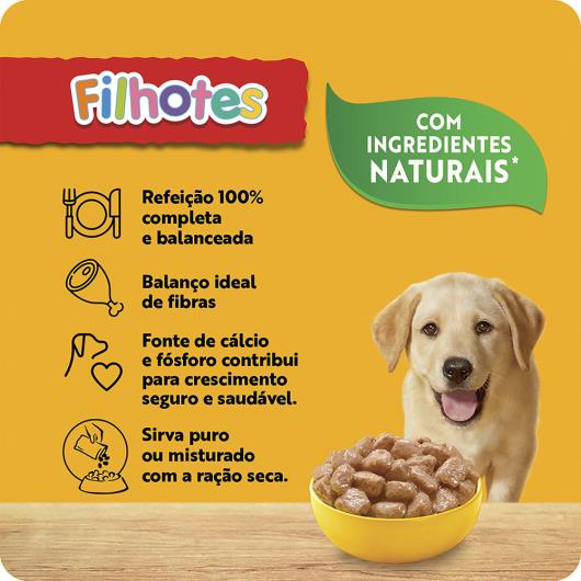 Alimento para Cães Filhotes Carne ao Molho Pedigree Sachê 100g - Imagem em destaque