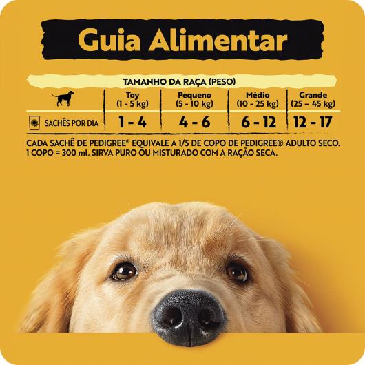 Alimento para Cães Adultos Carne ao Molho Pedigree Sachê 100g - Imagem em destaque