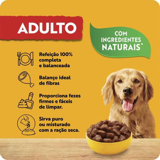 Alimento para Cães Adultos Carne ao Molho Pedigree Sachê 100g - Imagem em destaque