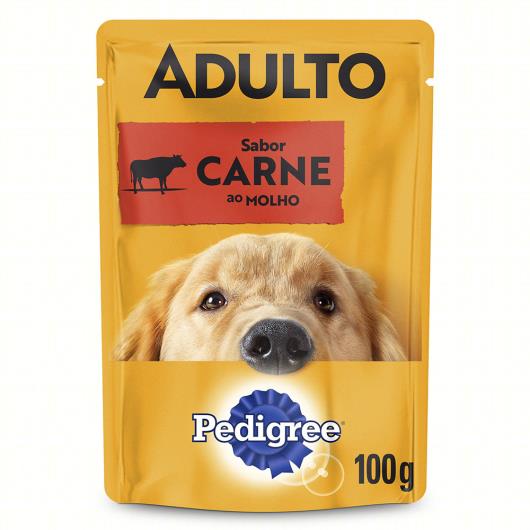 Alimento para Cães Adultos Carne ao Molho Pedigree Sachê 100g - Imagem em destaque