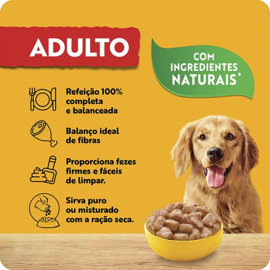 Alimento para Cães Adultos Frango ao Molho Pedigree Sachê 100g - Imagem em destaque