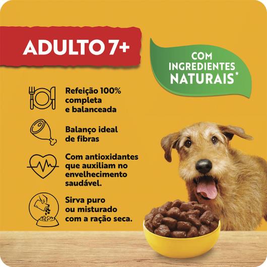 Alimento para Cães Adultos 7+ Carne ao Molho Pedigree Sachê 100g - Imagem em destaque