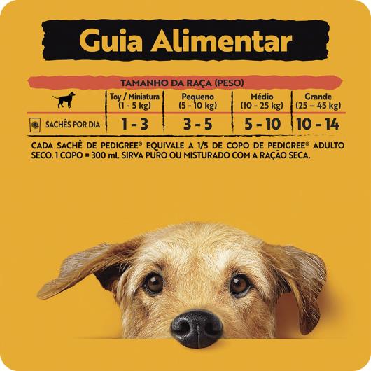 Alimento para Cães Adultos 7+ Carne ao Molho Pedigree Sachê 100g - Imagem em destaque