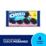 Biscoito Recheado Oreo Milkshake de Morango Multipack 144g