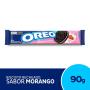 Biscoito Recheado Oreo Milkshake De Morango Wandinha 90g