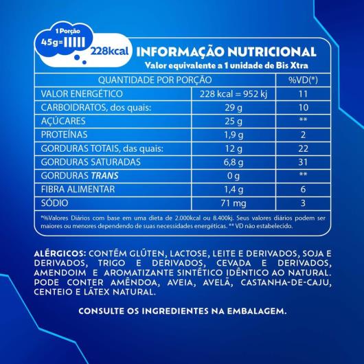 Chocolate Bis Xtra ao leite 45g - Imagem em destaque