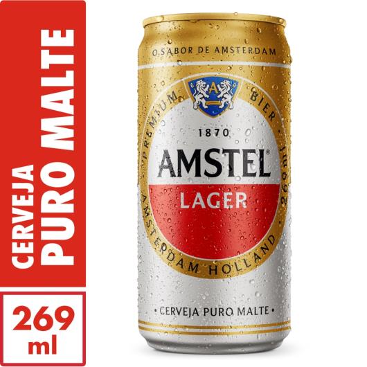 Cerveja Amstel Lata 269ml - Imagem em destaque