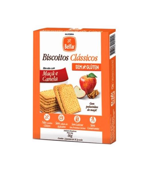 Biscoito Belfar Clássicos Maçã Canela 3unidades 86g - Imagem em destaque