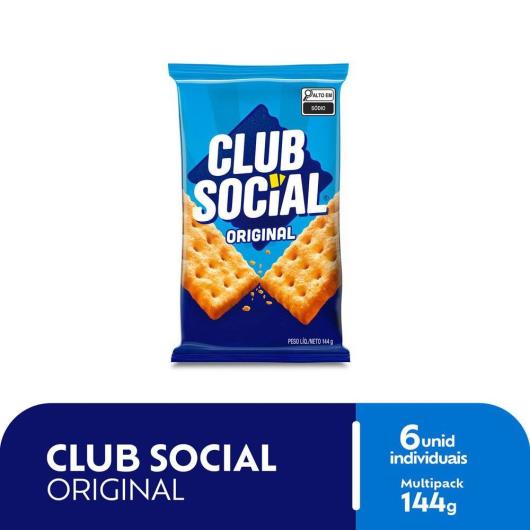 Biscoito Club Social regular original multipack 144g - Imagem em destaque