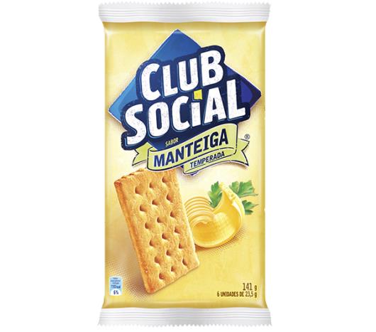 Biscoito CLUB SOCIAL Manteiga Temperada (6 Unidades) 141g - Imagem em destaque