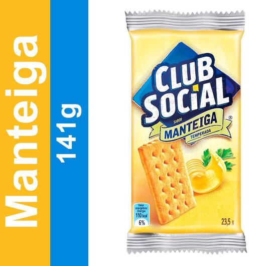 Biscoito CLUB SOCIAL Manteiga Temperada (6 Unidades) 141g - Imagem em destaque
