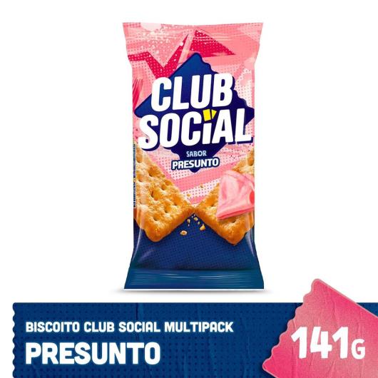 Biscoito Club Social regular presunto multipack 141g - Imagem em destaque