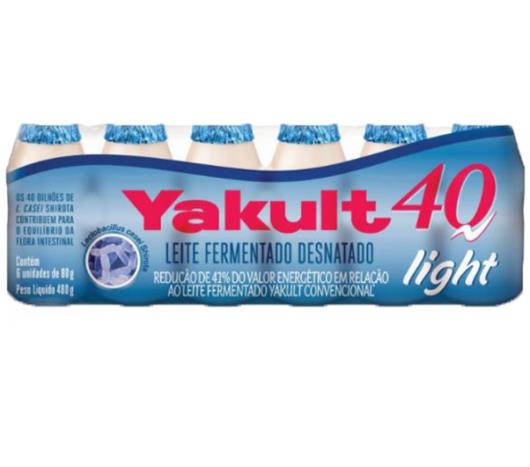 Leite Yakult 40 Fermentado Light 6x80g 480g - Imagem em destaque