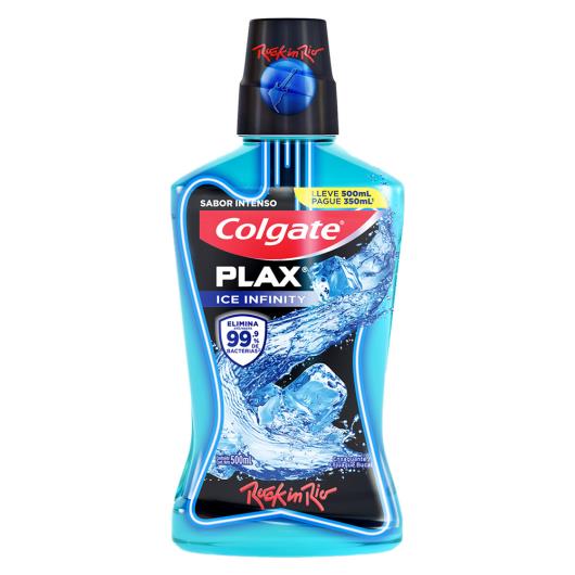 Enxaguante Bucal Colgate Plax Ice Infinity 500ml Promo Pague 350ml - Imagem em destaque