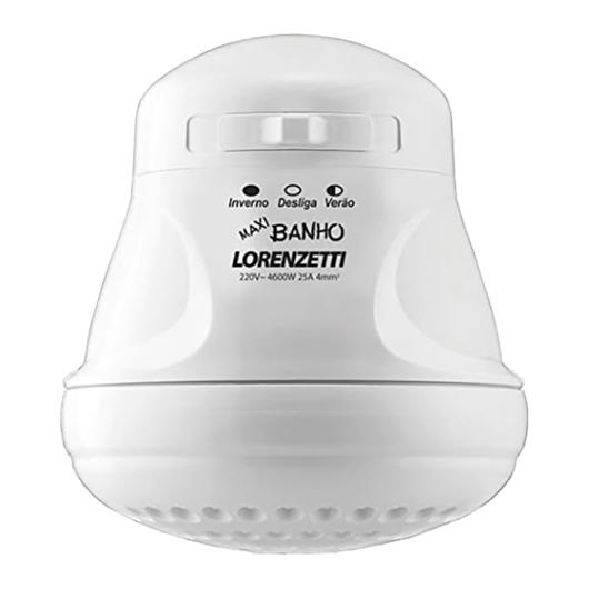 Chuveiro Elétrico Lorenzetti Maxi Banho Branco 5500w 220v - Imagem em destaque