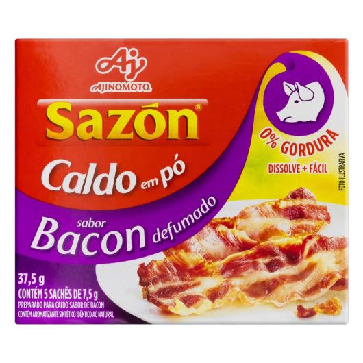 Caldo em Pó Bacon Defumado Sazón Caixa 37,5g 5 Unidades - Imagem em destaque