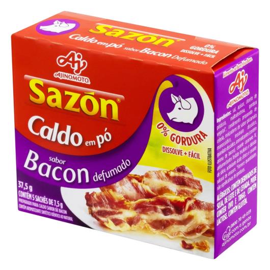 Caldo em Pó Bacon Defumado Sazón Caixa 37,5g 5 Unidades - Imagem em destaque